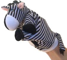 marionnette zebre, marionnette main zebre, marionnette  5 doigts zebre