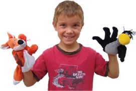 marionnettes-mains, marionnette-gant, marionnette  5 doigts, mascotte